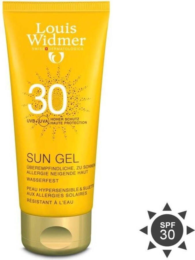 Louis Widmer Sun Gel 30 Met Parfum 100 ml Zonnegel