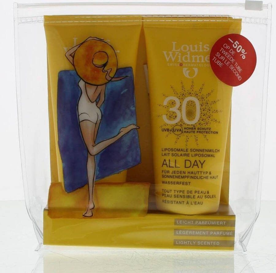 Louis Widmer Zonnebrand All Day 30 Duo geparfumeerd 200 ml