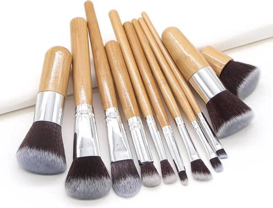 LOUZIR 11 Stuks Make Up Kwasten Set Make Up Brush Set van 11 make-up kwaste Kwasten Set Foundation Kwast Oogschaduw Poeder Kwast