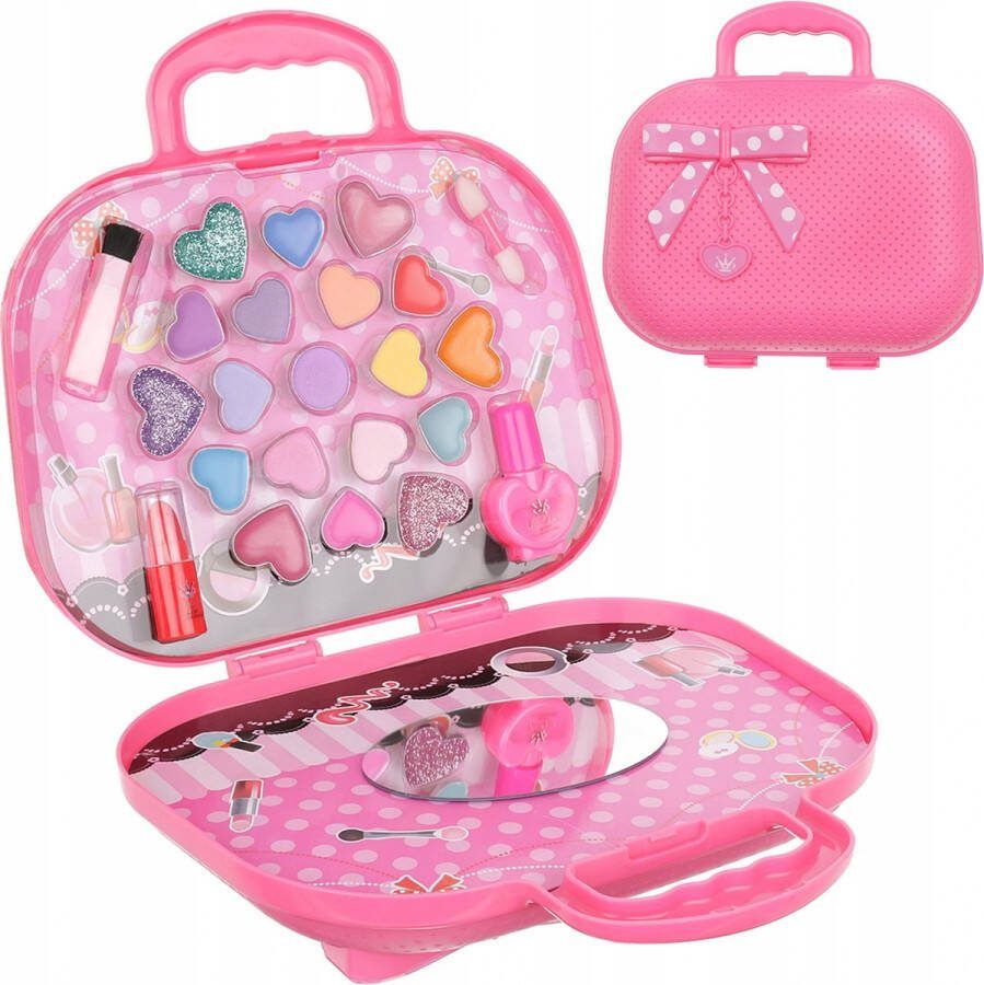LOUZIR 25 Delig Make up Koffer Make Up Koffer Kinderen Make Up Set Voor Meisjes Met Inhoud kinder speelkoffer