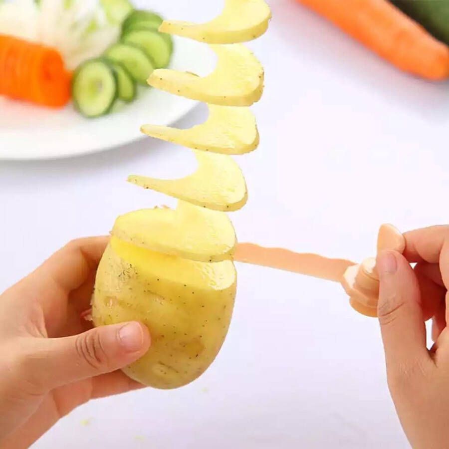 LOUZIR Aardappel spiraalsnijder Potato Twister- Chips maker- Chip Twisters- aardappelslingers- aardappeltwister Keuken Tools