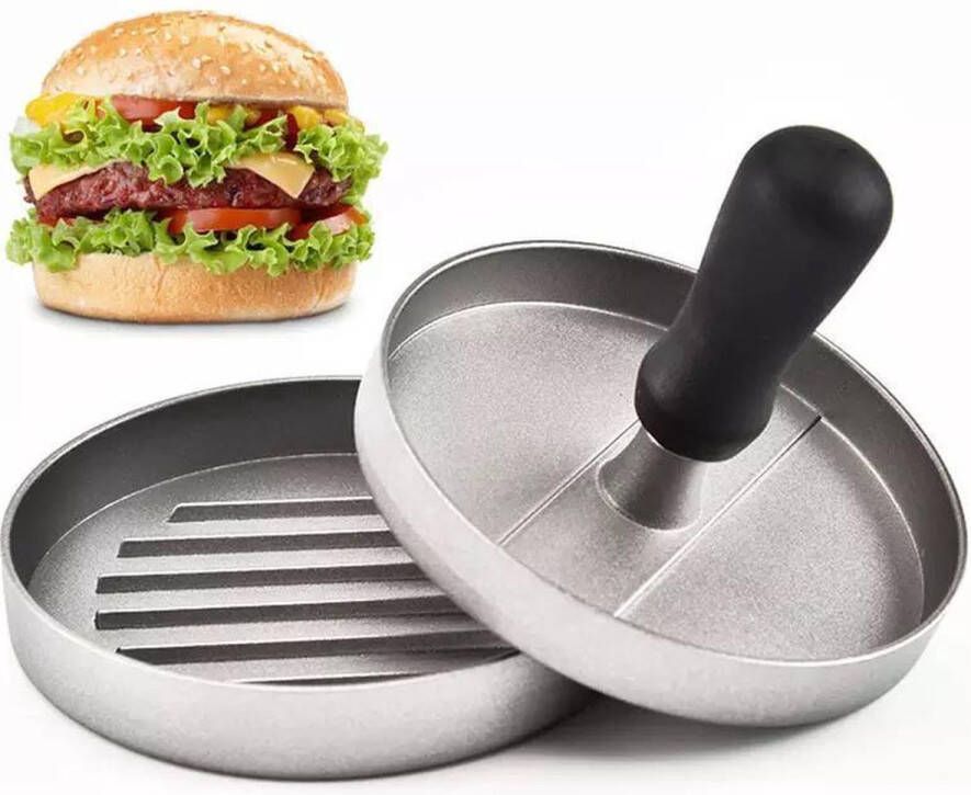 LOUZIR Anti-aanbaklaag- Hamburgerpers- Burgermaker- cheeseburger maker- Hamburger vormer