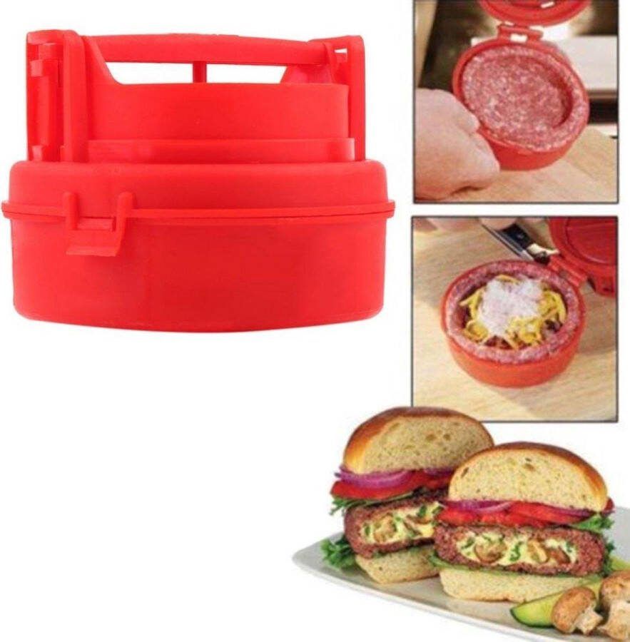 LOUZIR Hamburgerpers Press Machine Hamburgervormer Patty Maker Perfect Voor Gevulde Hamburgers