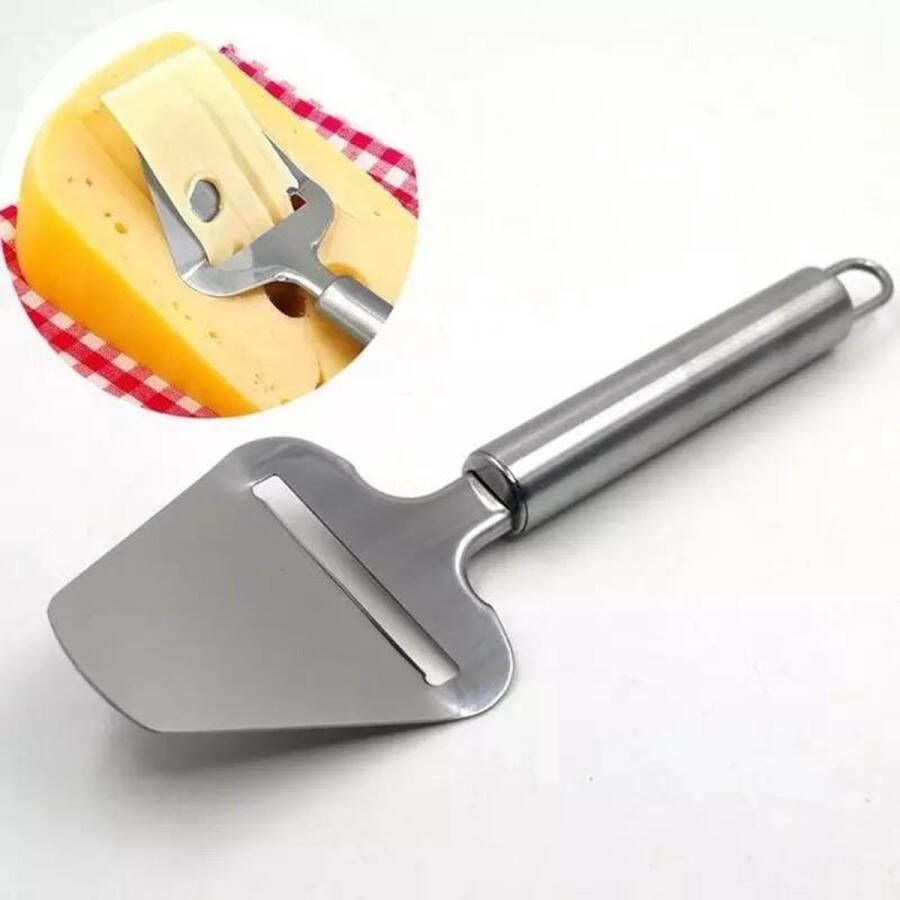 LOUZIR RVS Zilver kaasschaaf Multifunctioneel voor Jonge Kaas- cheese slicer- met ophangoog