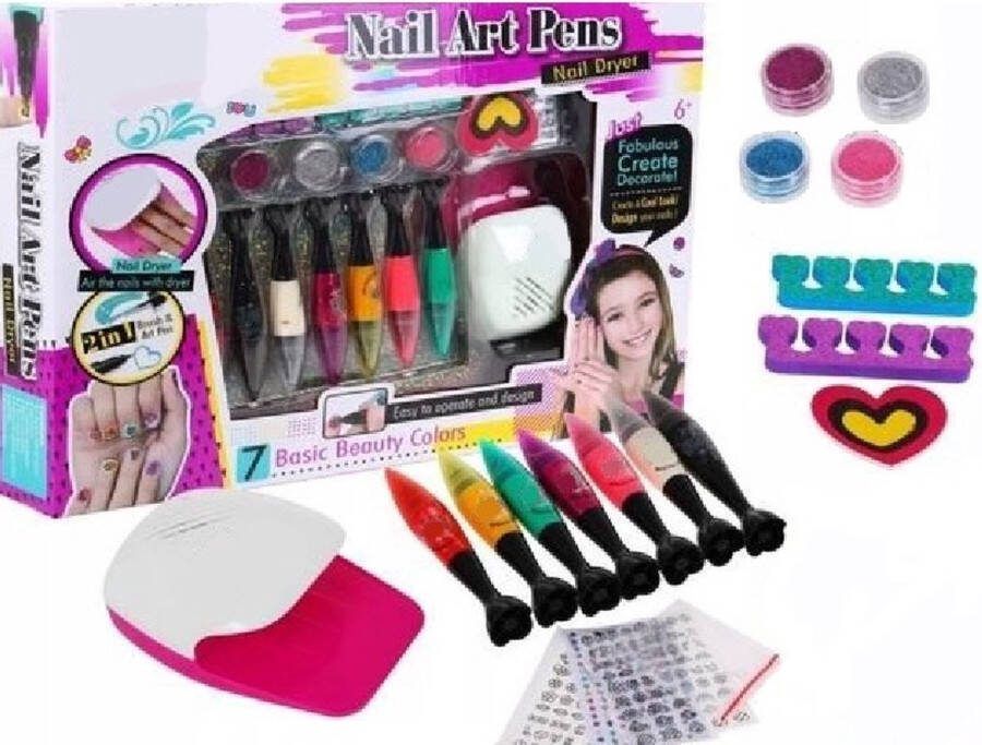 LOUZIR XL Nagelstudio Lakken Tekenen Droger Nagelsalon Nagellak Nagel Lak Speelgoed Nail Art Pens