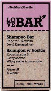 The Senses Shampoo Bar voor droog en beschadigd haar 2x30g Arganolie & Gember