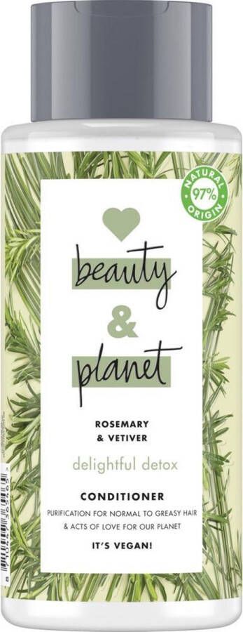 Love Beauty and Planet Rosemary & Vetiver Delightful Detox conditioner- 6 x 400 ml