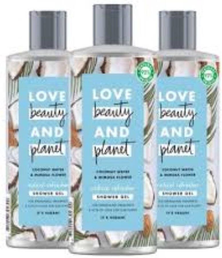 Love Beauty and Planet Coconut Water & Mimosa Flower Radical Refresher Showergel 3 x 400 ml