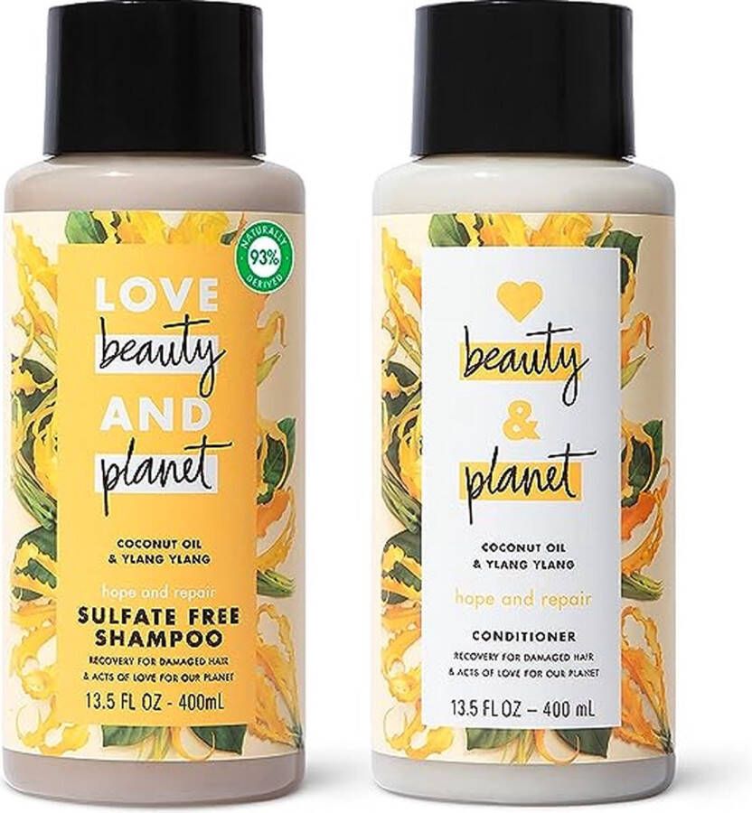 Love Beauty and Planet Love B&P conditioner hope&repair coconut oil&ylang 100ml x 12 voordeelverpakking
