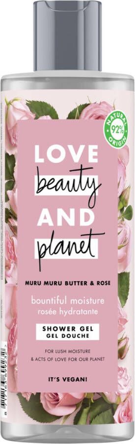 Love Beauty and Planet Muru Butter & Rose Bountiful Moisture douchegel 400 ml