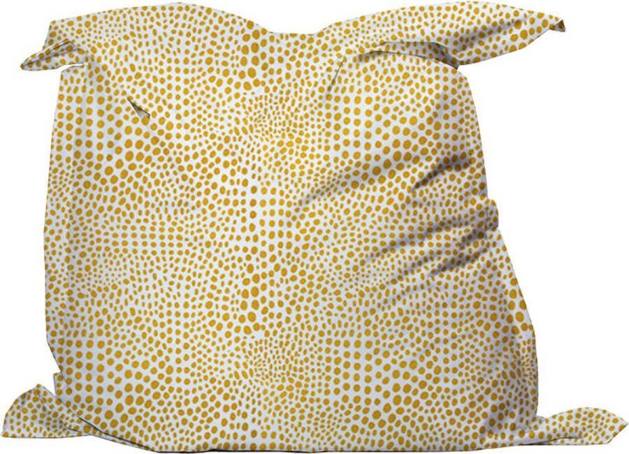 Love This Art LoveThisArt Zitzak Kinderkopjes Okergeel Medium 135x135 cm