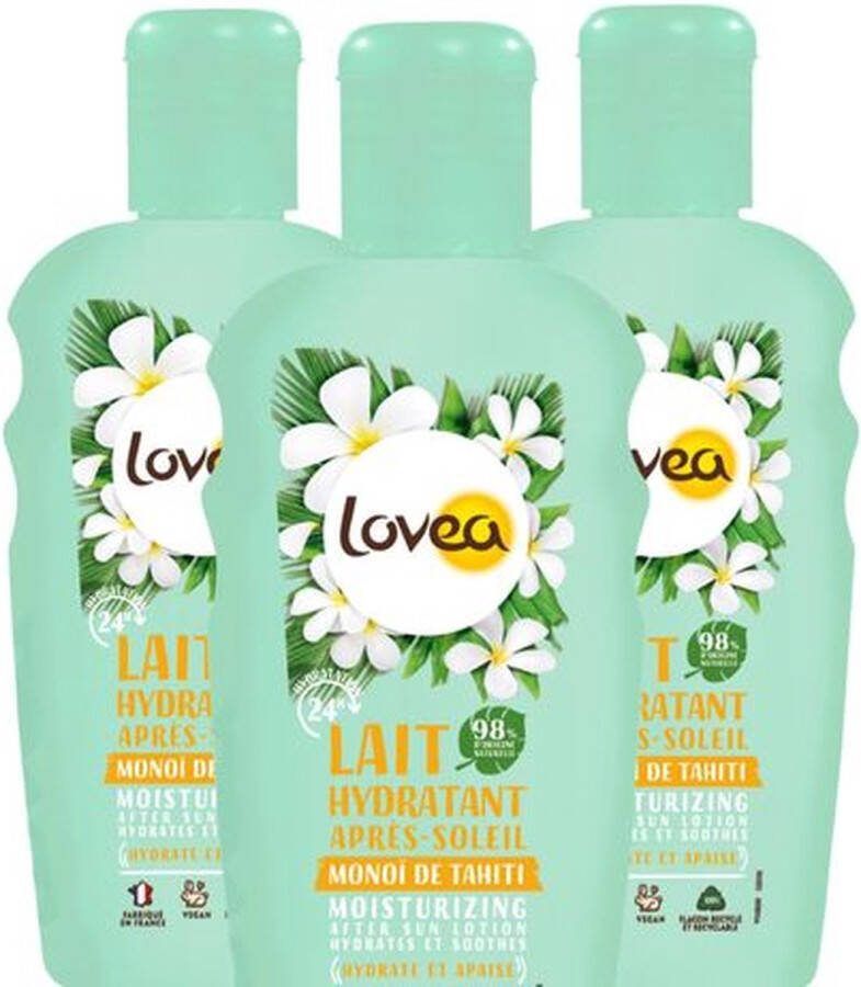 Lovea Sun Kalmerende Aftersun Melk Tahiti Monoï 3 x 150 ml Voordeelverpakking