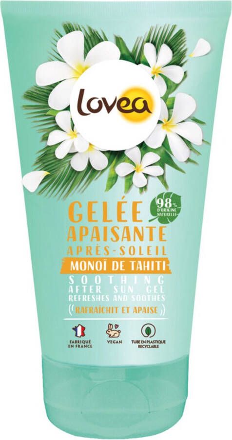 Lovea Sun Kalmerende Aftersun Jelly Tahiti Monoï 2x 150 ml Voordeelverpakking