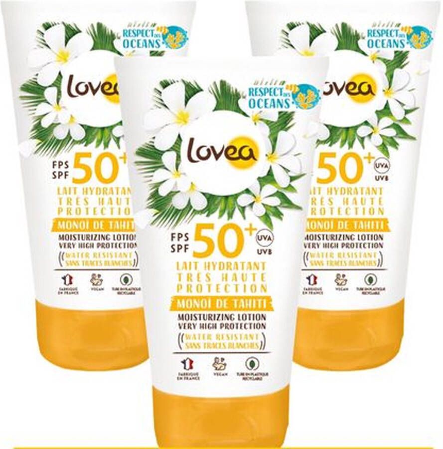 Lovea Sun Zonnebrand Melk SPF 50+ 3 x 150 ml Voordeelverpakking