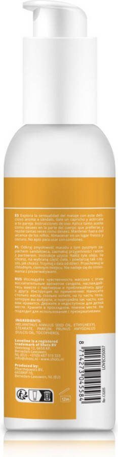 Loveline by Shots Massageolie Sensuele Sandelhout 5.1 fl oz 150 ml