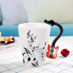 Lovely Mugs Keramiek mok beker Elektrische gitaar oranje