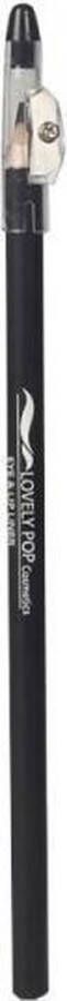 Lovely Pop Cosmetics Extra lang oogpotlood en lippotlood met puntenslijper Zwart Eye & Lip Liner Black-Noir nummer 20001 1 stuks