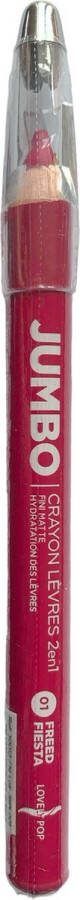 Lovely Pop Cosmetics Lovely Pop JUMBO 2 in 1 Matte Lip Liner en Lipstick Roze Freed Fiesta Hydraterend 1 Potlood met puntenslijper Nummer 01