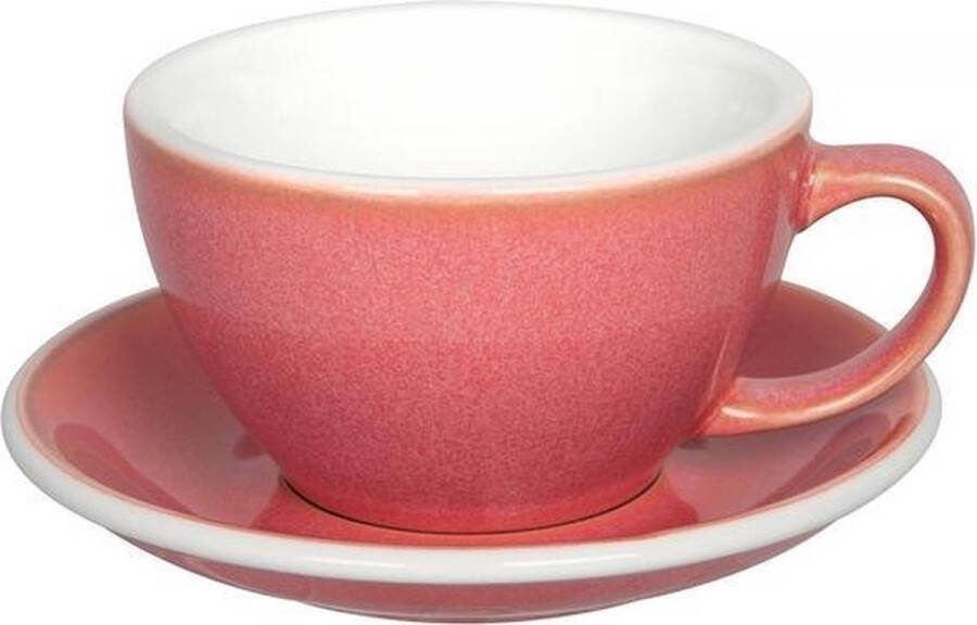 Loveramics Egg Café Latte Kop&Schotel 300ml Berry