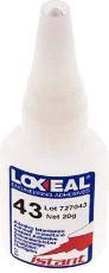 Loxeal Secondelijm 20ml Transparent 4-8s Uithardingstijd Universele Oppervlakten 43-020