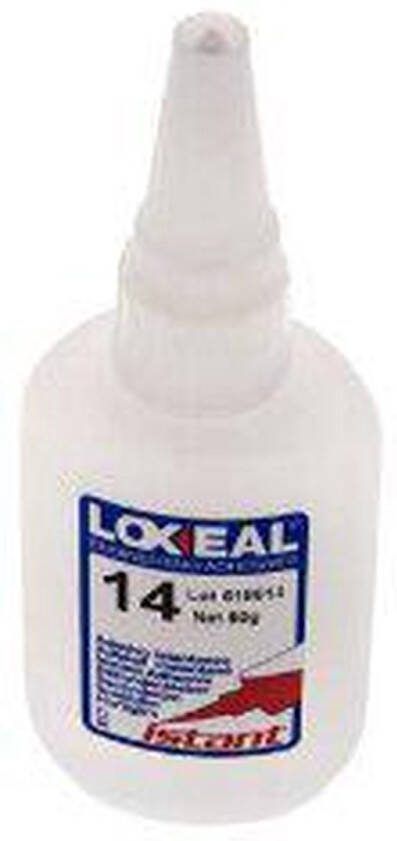 Loxeal Secondelijm 50ml Transparent 1-2s Uithardingstijd Metaal Plastic En Neopreen NBR Oppervlakten 14-050