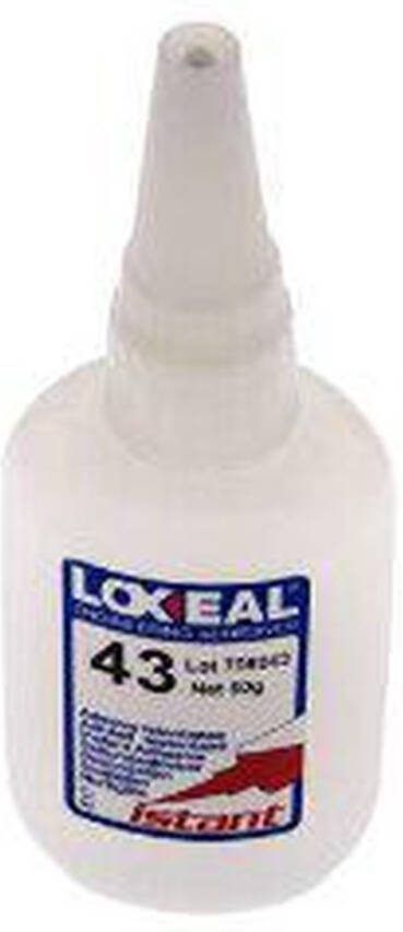 Loxeal Secondelijm 50ml Transparent 4-8s Uithardingstijd Universele Oppervlakten 43-050