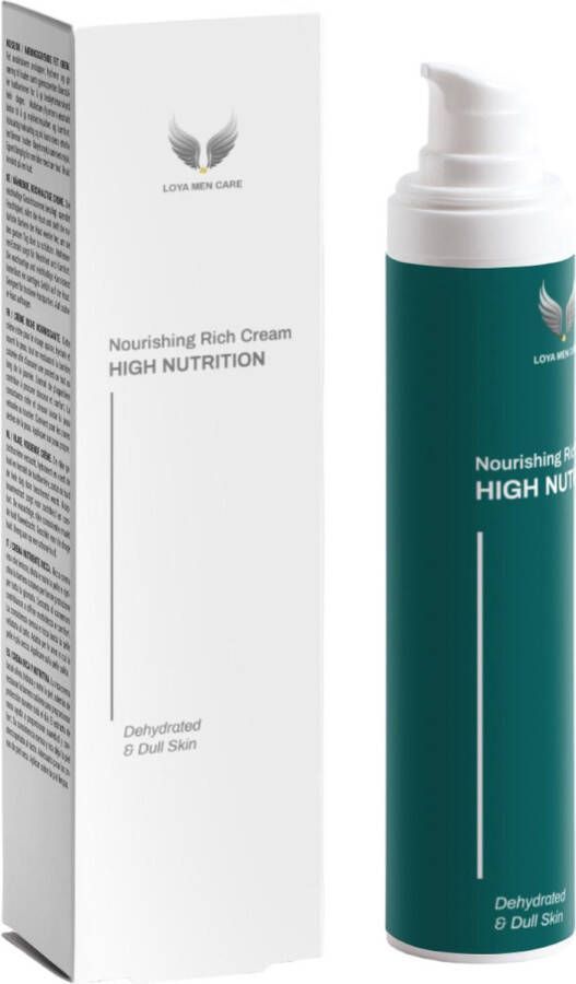 Loya Men Care Loya MenCare HIGH NUTRITION Nourishing Rich Cream Voedende Rijke Crème Dagcréme Moisturizer Mannen Droge Huid Natuurlijk Biologisch gecertificeerd Gezichtsverzorging mannen Cadeau Man Men Expert Huid Verzorging