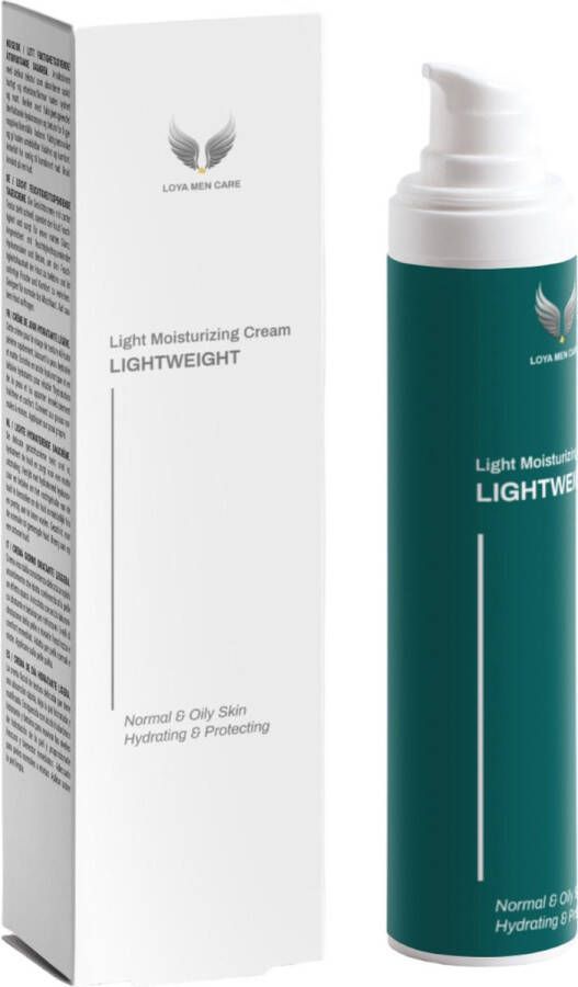 Loya Men Care Loya MenCare LIGHTWEIGHT Light Moisturizing Cream Vette Huid Normale Huid Gezichtscrème mannen Moisturizer Dagcrème Natuurlijke en Biologisch Gecertificeerde Skincare Mannen Gezichtsverzorging Mannen Verzorging mannen Cadeau Man