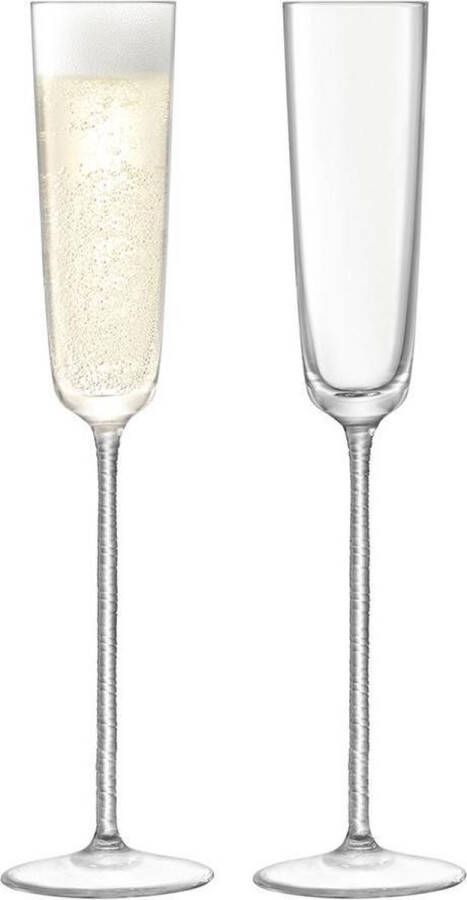 LSA International L.S.A. Champagne Theatre Champagne Flute 120 ml Set van 2 Glazen