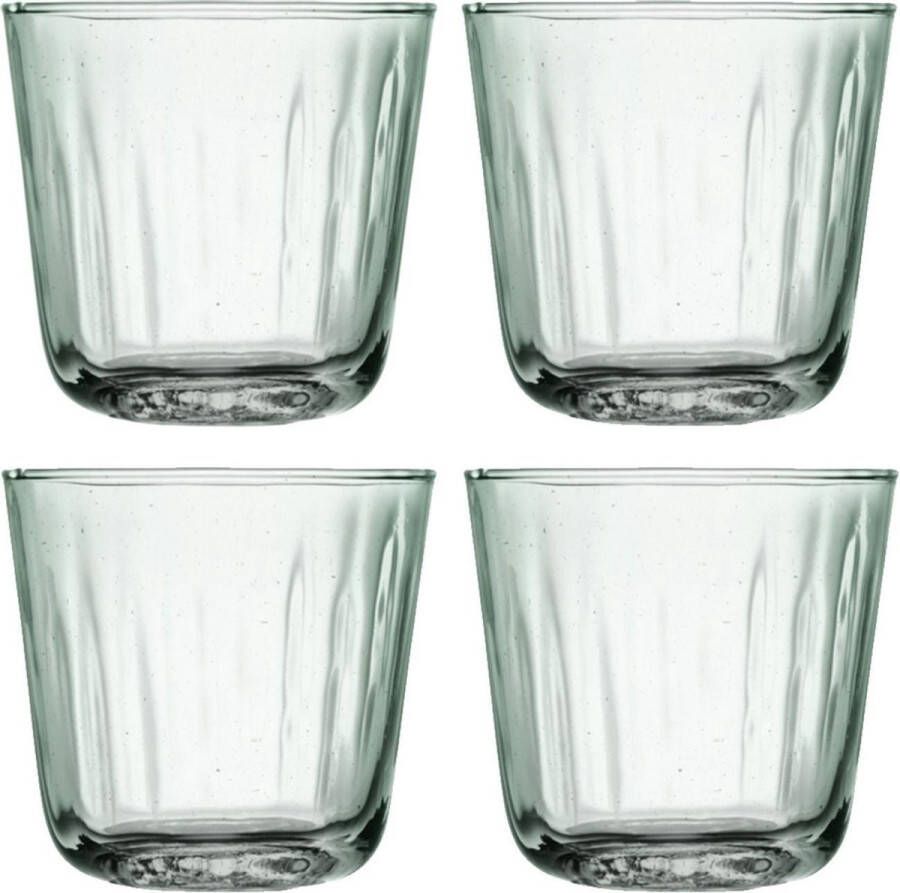 LSA International L.S.A. Mia Waterglazen Gerecycled Glas 250 ml Set van 4 Stuks
