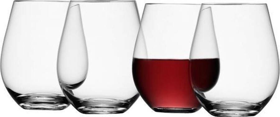 LSA International L.S.A. Wine Wijnglazen Rood 530 ml Set van 4 Stuks