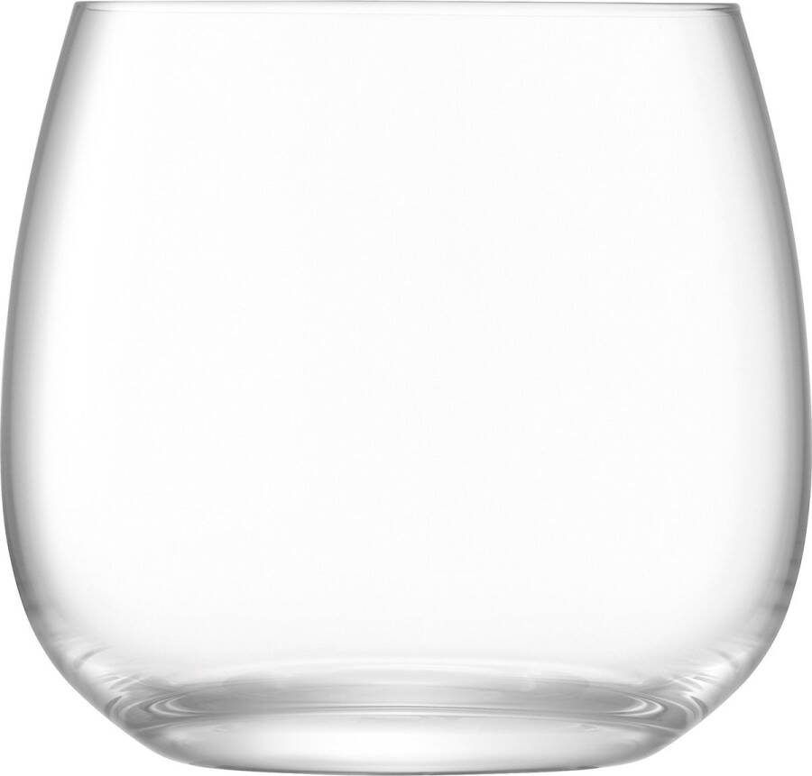 L.S.A. Borough Glas 370 ml Set van 4 Stuks Glas Transparant