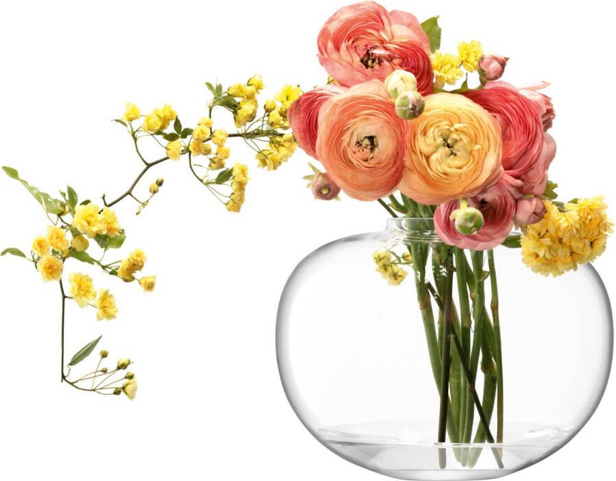 L.S.A. Flower Vaas 20 cm Glas Transparant