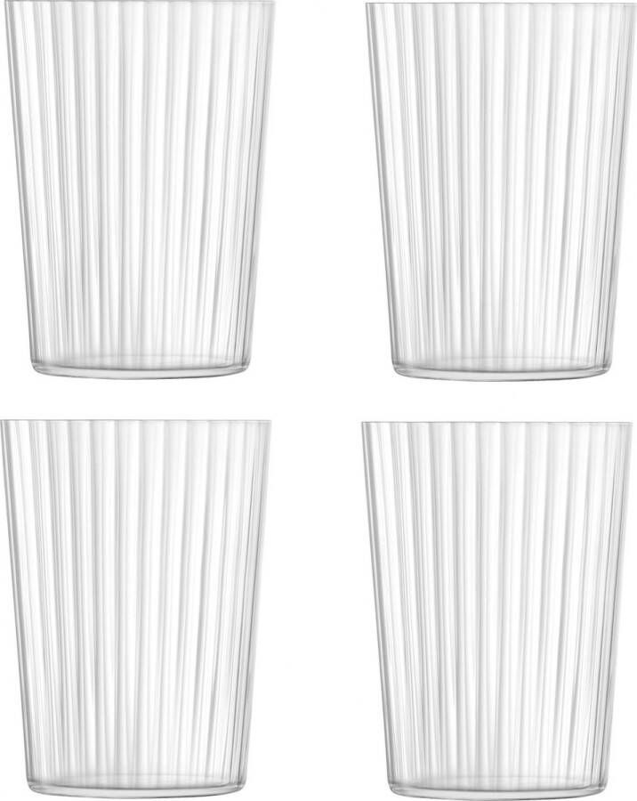 LSA L.S.A. Gio Line Tumbler Glas 560 ml Set van 4 Stuks