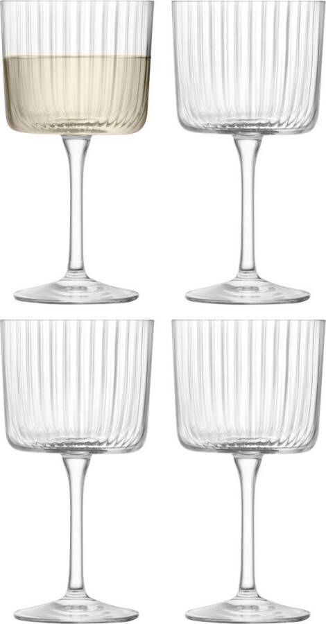 L.S.A. Gio Line Wijnglas 250 ml Set van 4 Stuks Glas Transparant
