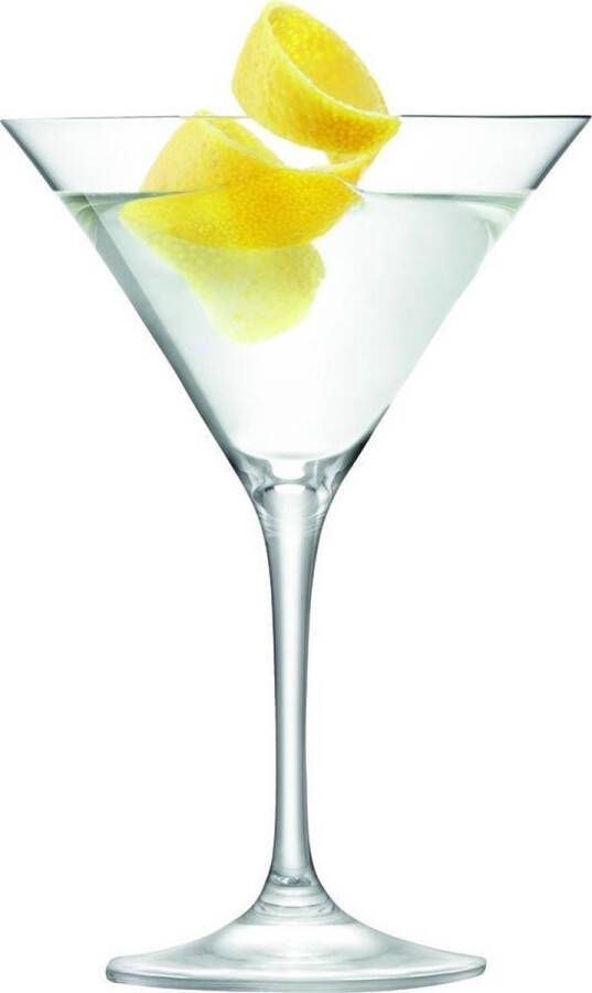 LSA L.S.A. Cellar Cocktailglas 250 ml Set van 6 Stuks Glas Transparant