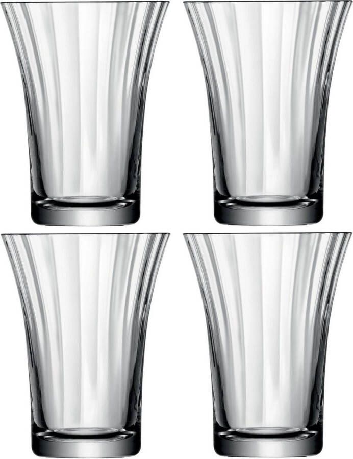 LSA L.S.A. Aurelia Tumbler Glas 340 ml Set van 4 Stuks