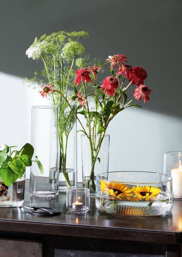 L.S.A. Market Vaas 17 5 cm Glas Transparant