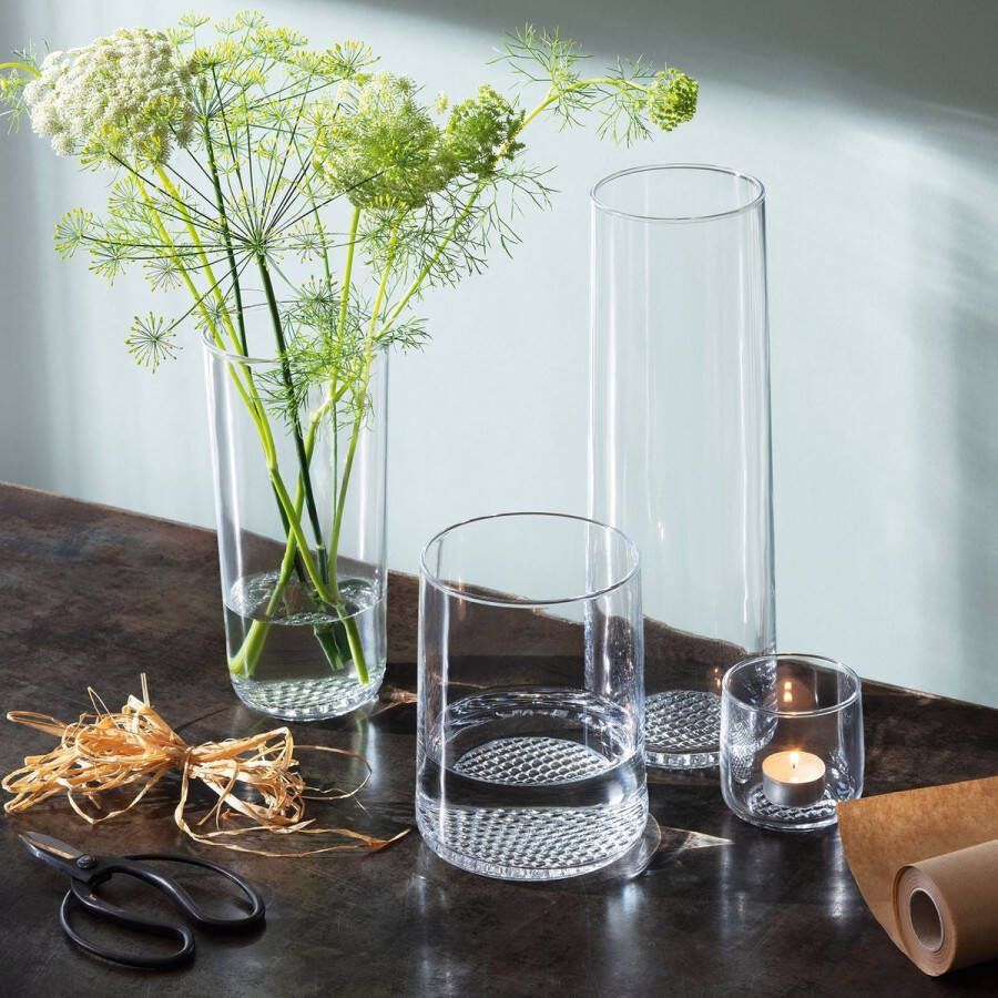L.S.A. Market Vaas 24 cm Glas Transparant