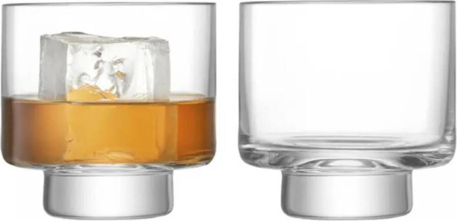 L.S.A. Metropole Tumbler Glas 300 ml Set van 2 Stuks Glas Transparant