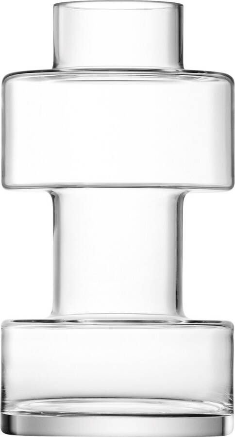 L.S.A. Metropole Vaas 33 cm Glas Transparant