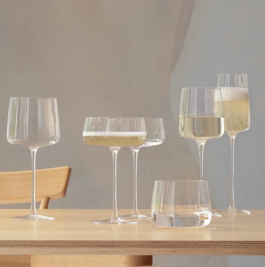 L.S.A. Metropolitan Glas 360 ml Set van 4 Stuks Glas Transparant