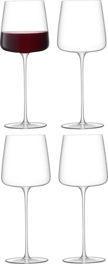 L.S.A. Metropolitan Glas Grand Cru 680 ml Set van 4 Stuks Transparant