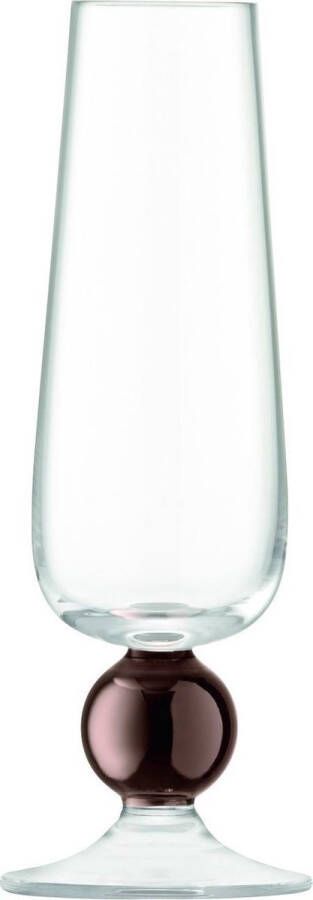 LSA L.S.A. Oro Champagneglas 230 ml Set van 2 Stuks Glas Koper