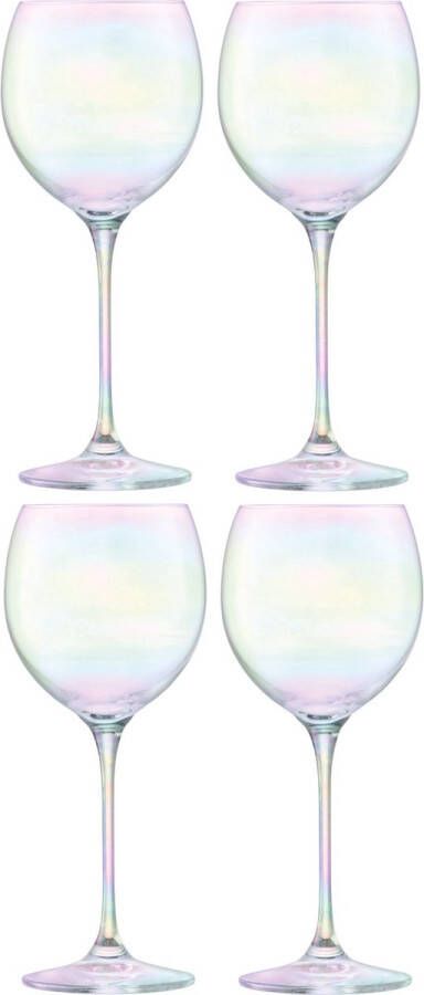 L.S.A. Polka Balloon Glas 525ml Set van 4 Stuks Glas Transparant