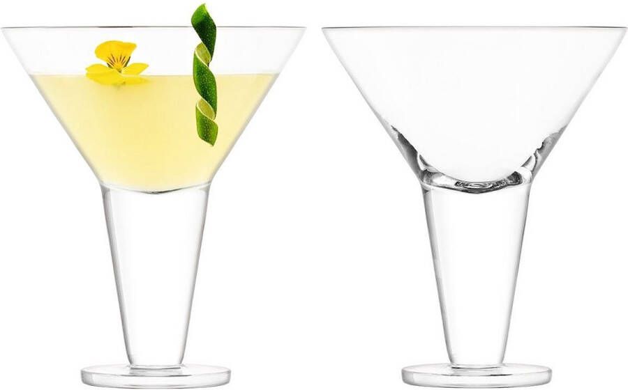 L.S.A . Rum Cocktailglas 300 ml Set van 2 Stuks Transparant