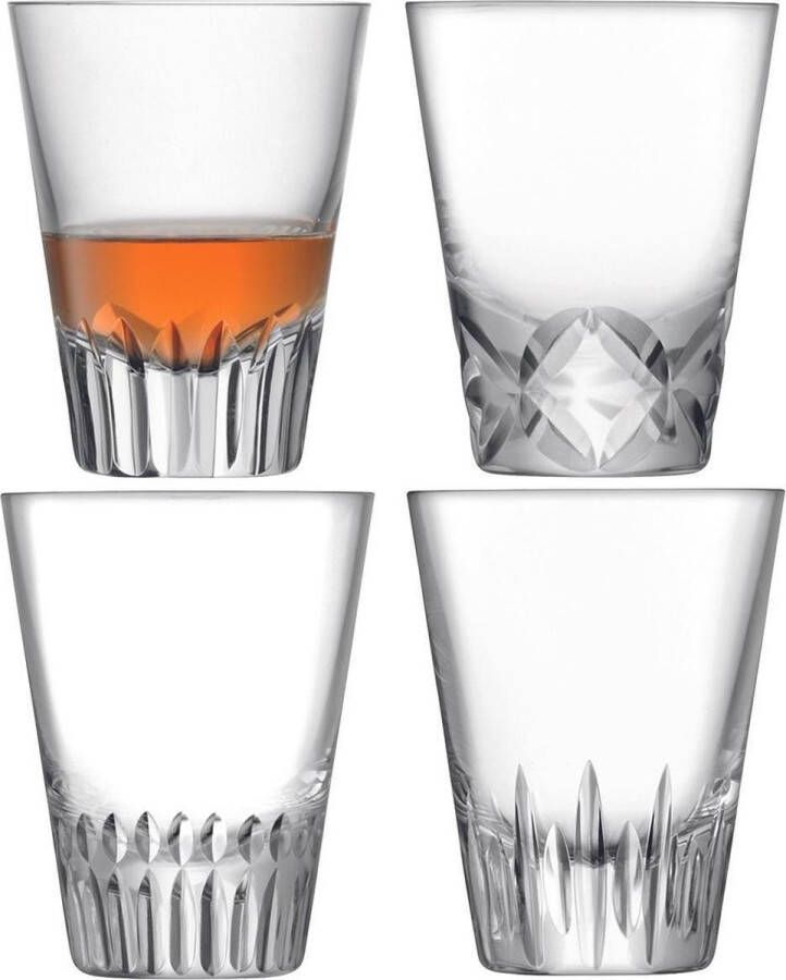 Lsa L.S.A. Tatra Waterglas 225 ml Set van 4 Stuks Transparant