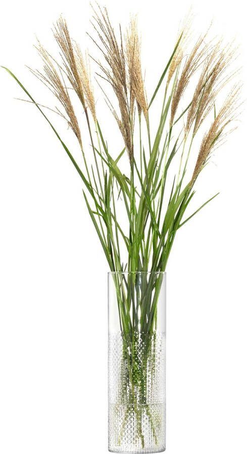 L.S.A. Wicker Vaas 40 cm Glas Transparant