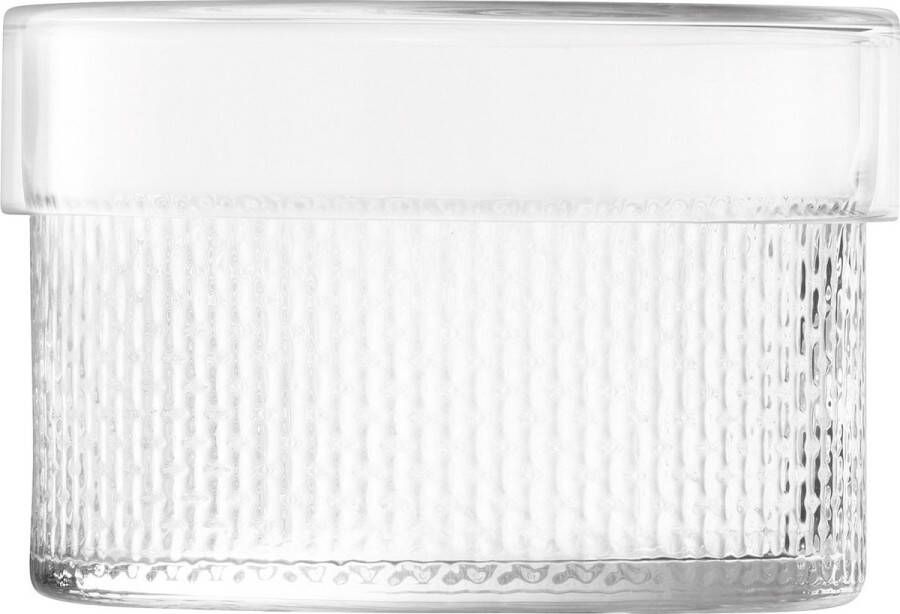 L.S.A. Wicker Voorraadpot 12 5 cm Glas Transparant