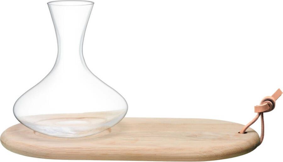LSA L.S.A. Wine Karaf met Kaasplank 1 4 liter Glas Transparant